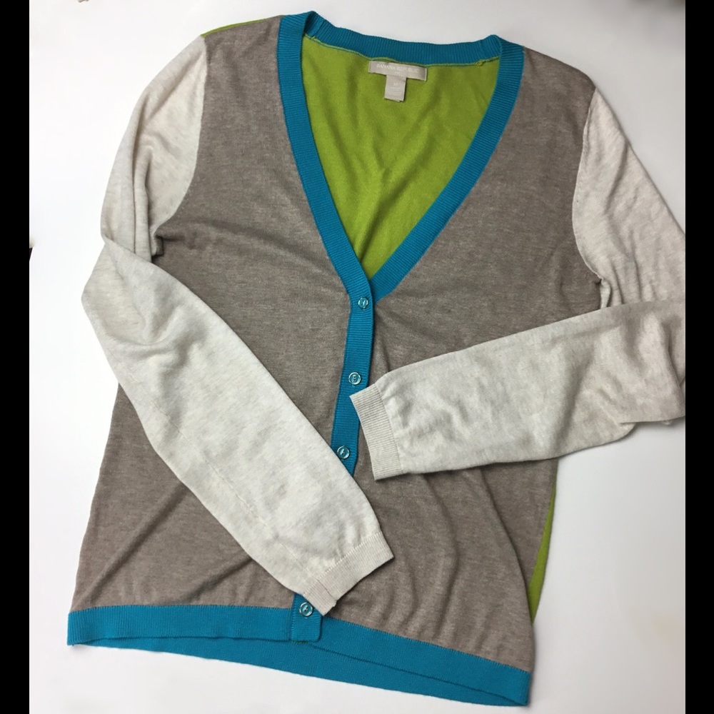 Banana Republic cardigan colorblock size m